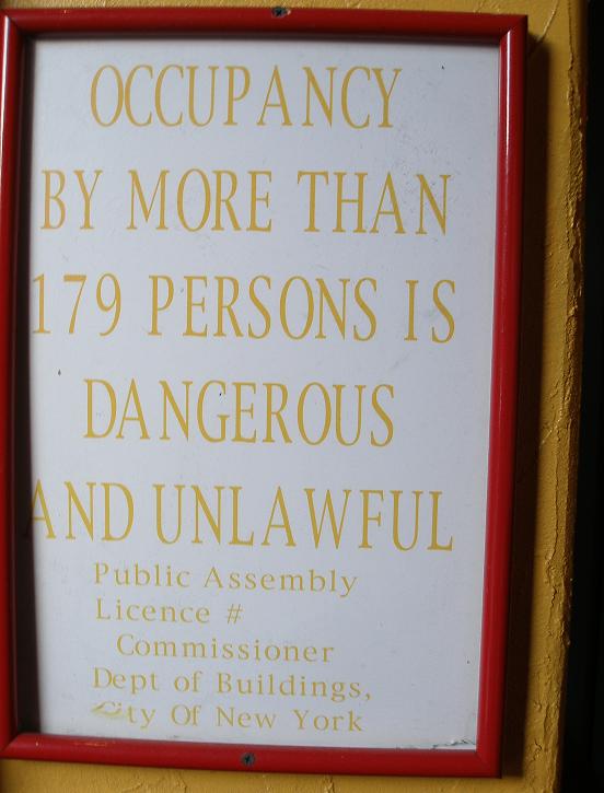 Occupancy Capacity Sign