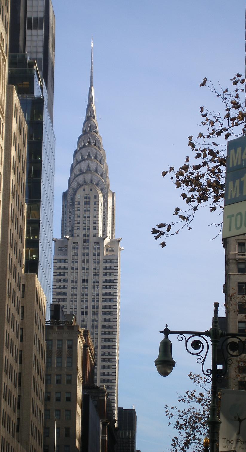 The famous Chrysler Building