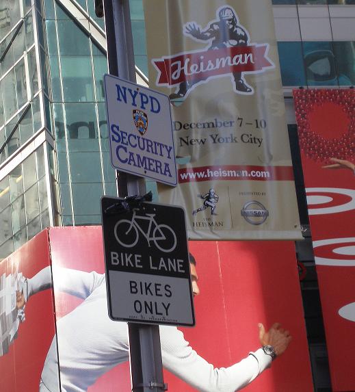 New York Police Camera sign