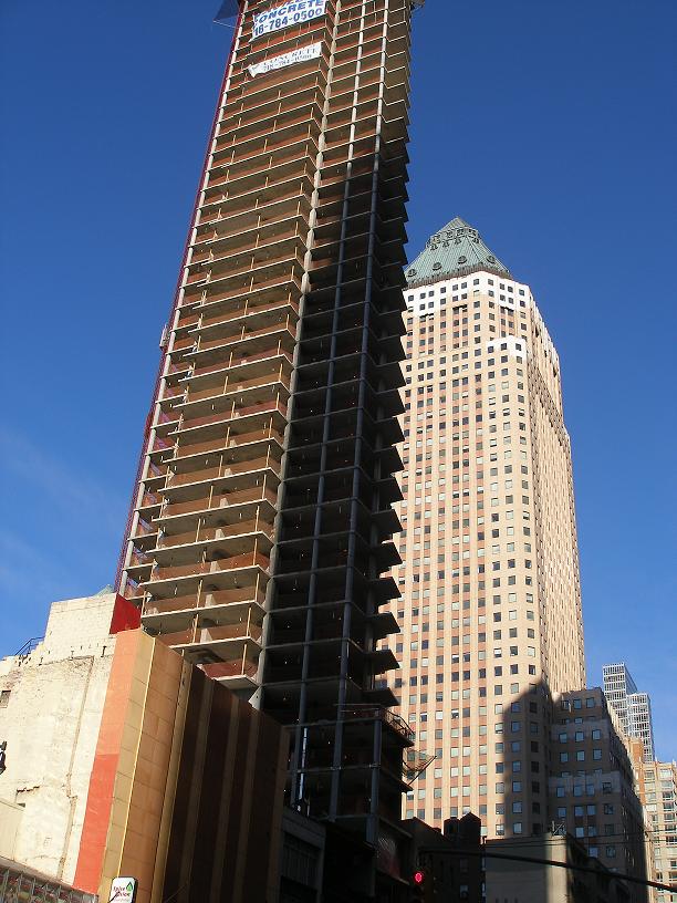 a forty story condo building going up.