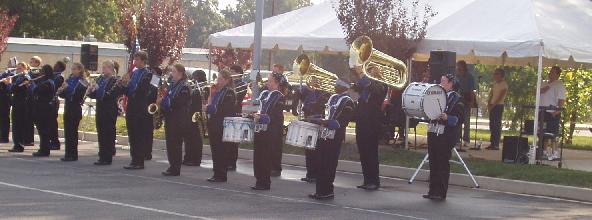 The Band playing the Anthem